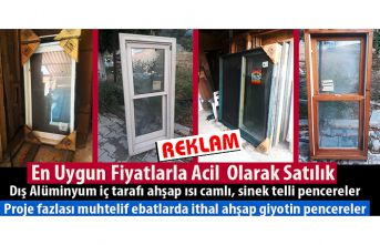 ÇOK UYGUN FİYATLARLA ACİL SATILIK PENCERELER