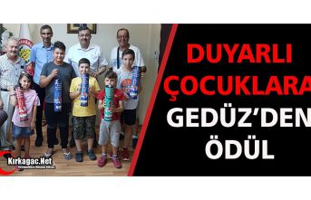 DUYARLI ÇOCUKLARA GEDÜZ’DEN ÖDÜL