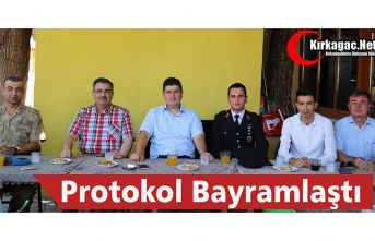 KIRKAĞAÇ’TA PROTOKOL BAYRAMLAŞTI