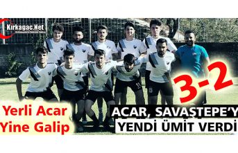 YERLİ ACARİDMAN, SAVAŞTEPE’Yİ DE EZDİ GEÇTİ 3-2