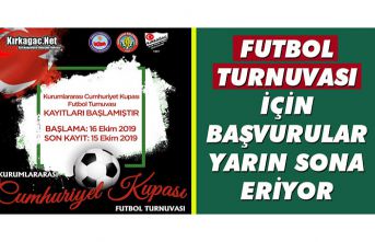 FUTBOL TURNUVASI BAŞVURULARINDA SON GÜN YARIN