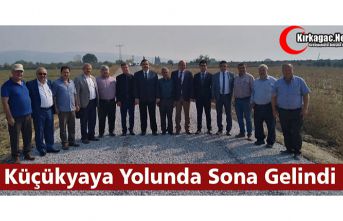 KÜÇÜKYAYA YOLUNDA ÇALIŞMALAR SONA ERDİ