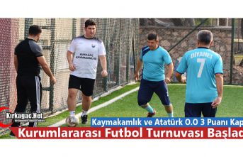 KURUMLARARASI FUTBOL TURNUVASI BAŞLADI