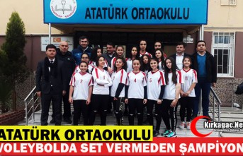 ATATÜRK ORTAOKULU SET VERMEDEN ŞAMPİYON