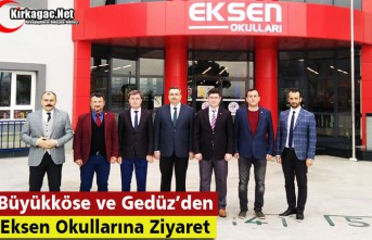 BÜYÜKKÖSE VE GEDÜZ’DEN EKSEN OKULLARINA ZİYARET