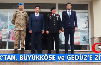 ÇOLAK’TAN BÜYÜKKÖSE ve GEDÜZ’E ZİYARET