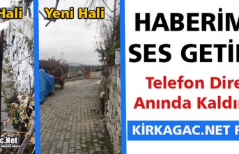 HABERİMİZ SES GETİRDİ, DİREK ANINDA KALDIRILDI