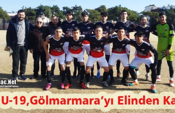 ACAR U-19, GÖLMARMARA’YI ELİNDEN KAÇIRDI 1-1