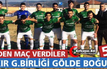 BAKIR G.BİRLİĞİ GÖLDE BOĞULDU 5-4