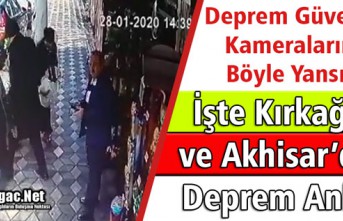 KIRKAĞAÇ ve AKHİSAR'DA DEPREM KAMERALARA BÖYLE YANSIDI