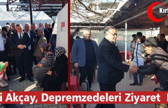 MHP’Lİ AKÇAY DEPREMZEDELERİ ZİYARET ETTİ