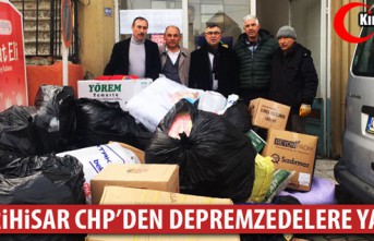 SEFERİHİSARLI CHP'LİLERDEN DEPREMZEDELERE...