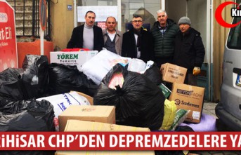 SEFERİHİSARLI CHP'LİLERDEN DEPREMZEDELERE YARDIM