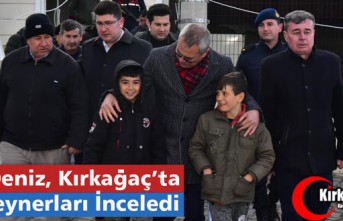 VALİ DENİZ, KIRKAĞAÇ'TA KONTEYNER EVLERİ...