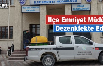 İLÇE EMNİYET MÜDÜRLÜĞÜ DEZENFEKTE EDİLDİ