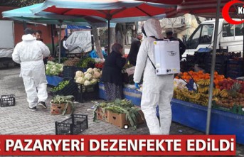 BAKIR PAZARYERİ DEZENFEKTE EDİLDİ