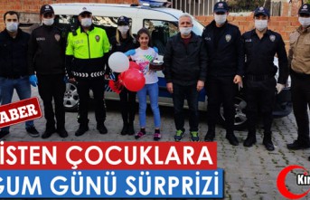 POLİSTEN ÇOCUKLARA DOĞUM GÜNÜ SÜRPRİZİ(ÖZEL...