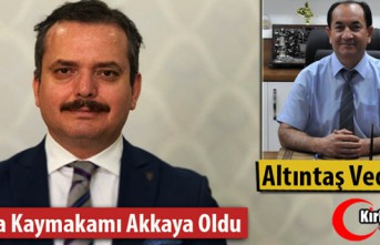 SOMA'DA ALTINTAŞ VEDA ETTİ, YENİ KAYMAKAM AKKAYA