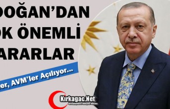 ERDOĞAN'DAN ÖNEMLİ AÇIKLAMALAR