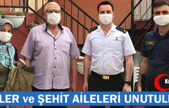 GAZİLER ve ŞEHİT AİLELERİ UNUTULMADI