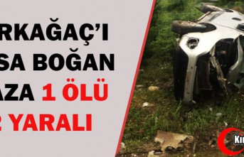 KIRKAĞAÇ'I YASA BOĞAN KAZA 1 ÖLÜ 2 YARALI