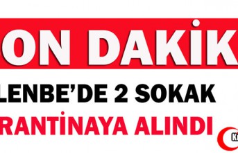 SON DAKİKA.. GELENBE'DE 2 SOKAK KARANTİNAYA ALINDI