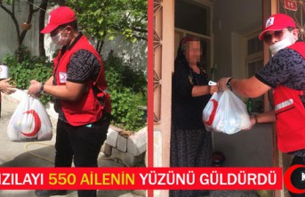 TÜRK KIZILAYI 550 AİLENİN YÜZÜNÜ GÜLDÜRDÜ