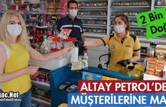 ALTAY PETROL'DEN MÜŞTERİLERİNE MASKE