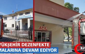 BÜYÜKŞEHİR, DEZENFEKTE ÇALIŞMALARINI SÜRDÜRÜYOR