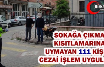 KIRKAĞAÇ'TA 111 KİŞİYE CEZAİ İŞLEM UYGULANDI