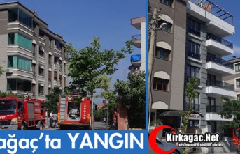 KIRKAĞAÇ'TA KORKUTAN YANGIN