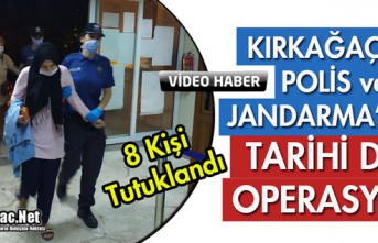 KIRKAĞAÇ'TA POLİS ve JANDARMADAN TARİHİ OPERASYON(VİDEO)