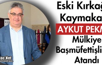 PEKMEZ MÜLKİYE BAŞMÜFETTİŞLİĞİNE ATANDI