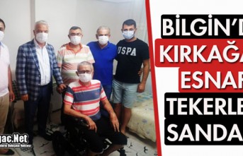 BİLGİN'DEN KIRKAĞAÇLI ESNAFA TEKERLEKLİ...