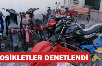 KIRKAĞAÇ’TA POLİS TESCİLSİZ MOTOSİKLETLERİ...