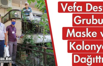 VEFA DESTEK GRUBU MASKE ve KOLONYA DAĞITTI