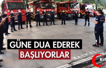 GÜNE DUA EDEREK BAŞLIYORLAR