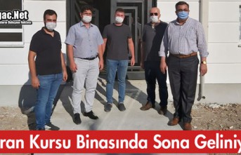 KURAN KURSU BİNASINDA SONA GELİNİYOR