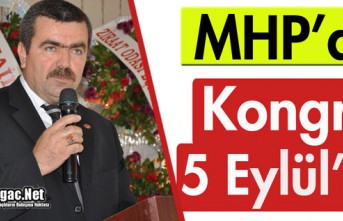 MHP'DE KONGRE 5 EYLÜL'DE