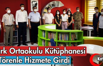 ATATÜRK ORTAOKULU KÜTÜPHANESİ TÖRENLE AÇILDI