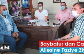 BAYBATUR'DAN CANDAN AİLESİNE TAZİYE ZİYARETİ