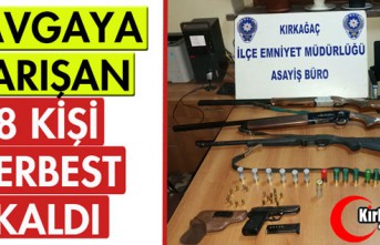 KAVGAYA KARIŞAN 8 KİŞİ SERBEST KALDI