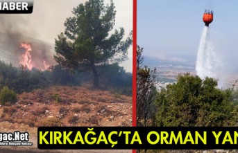 KIRKAĞAÇ'TA ORMAN YANGINI(VİDEO)