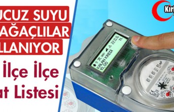 MASKİ AÇIKLADI...EN UCUZ SUYU KIRKAĞAÇLILAR KULLANIYOR