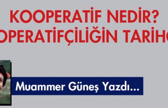 M.GÜNEŞ YAZDI "KOOPERATİF NEDİR? KOOPERATİFÇİLİĞİN TARİHÇESİ"