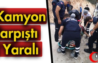 2 KAMYON ÇARPIŞTI  2 YARALI