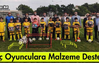 GENÇ SPORCULARA MALZEME DESTEĞİ