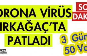 KIRKAĞAÇ'TA KORONA VİRÜS REKOR SEVİYEYE YÜKSELDİ