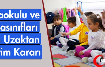 ANAOKULU VE ANASINIFLARI İÇİN UZAKTAN EĞİTİM KARARI