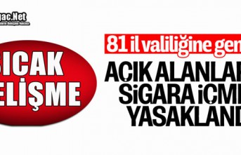 CADDE VE SOKAKLARDA SİGARA İÇMEK YASAKLANDI